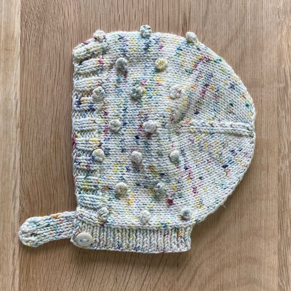 Misha & Puff ~ Popcorn Bonnet Hat ~ Confetti ~ Size 6-12M